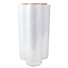 chinese cheap price cast 23 microns clear lldpe jumbo wrap pallet plastic pe film stretch film roll for hand stretch film